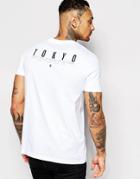 Asos T-shirt With Tokyo Back Print - White
