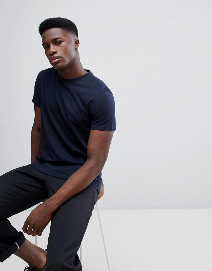 Weekday Alan T-shirt Navy - Navy