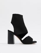 Asos Design Teric Knitted Heeled Sandals - Black