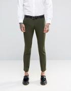 Noose & Monkey Super Skinny Suit Pants With Stretch - Green