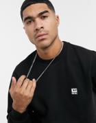 Diesel S-girk-k12 D Badge Logo Sweatshirt In Black