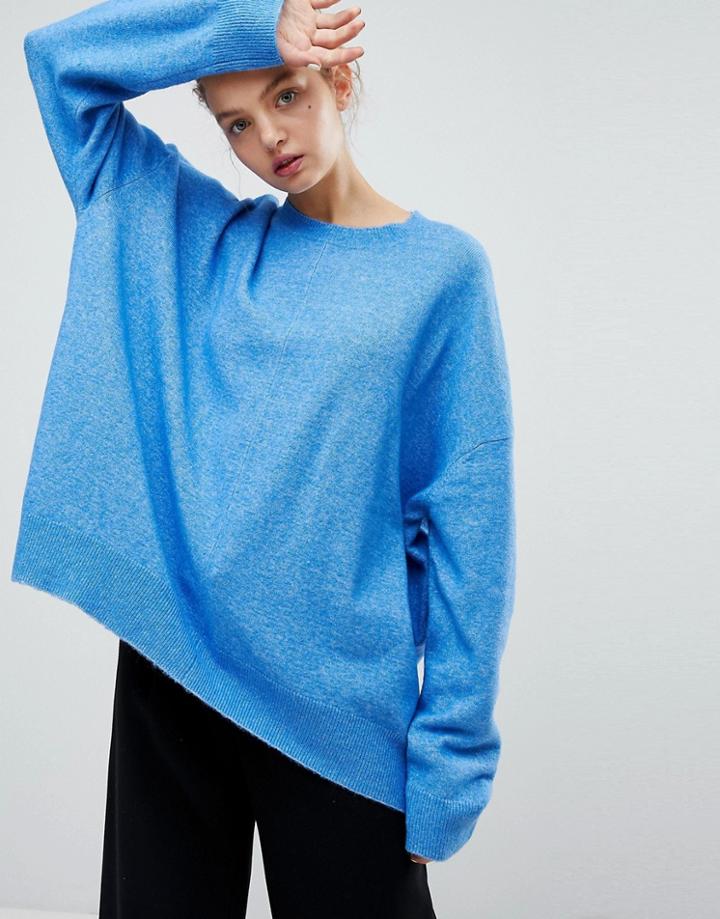 Weekday Batwing Knit Sweater - Blue
