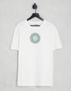 Puma Downtown Logo T-shirt In White And Green