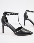 Truffle Collection Pointed Kitten Heels - Black