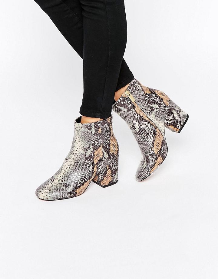 Asos Rachelle Heeled Ankle Boots - Black