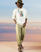 Asos Design Oversized Tapered Sweatpants In Light Green Seersucker