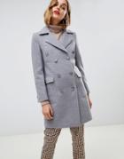 Gianni Feraud Military Coat With Gold Buttons - Gray