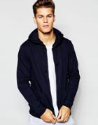 Bread & Boxers Hooded Sweat In Regular Fit - Navy