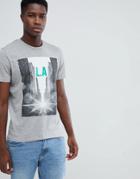 Jack & Jones Originals T-shirt With La Graphic - Gray