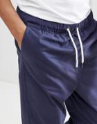 Another Influence Pull On Cropped Drawstring Chinos - Navy