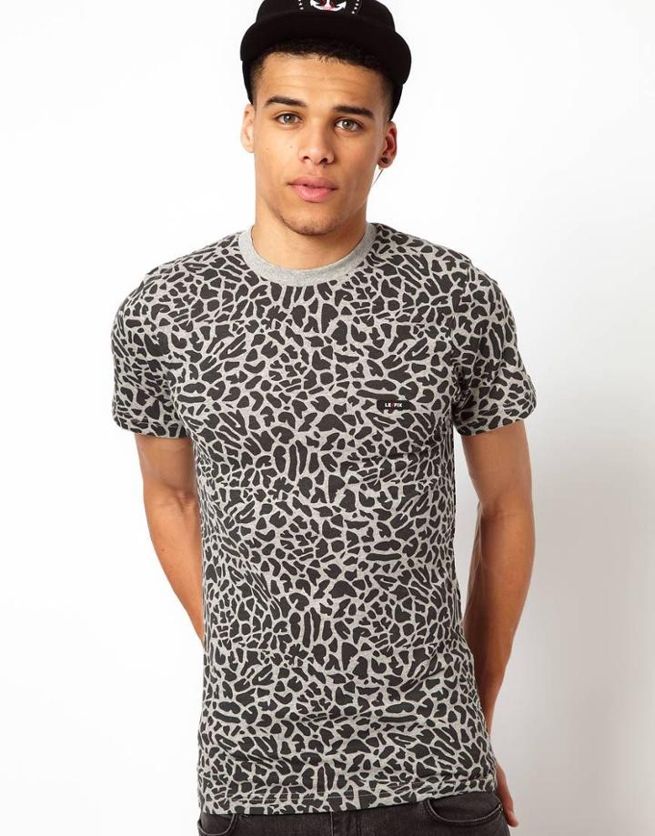 Le Fix T-shirt Leopard All Over Print