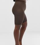 Asos Design Curve Anti-chafing Shorts - Brown