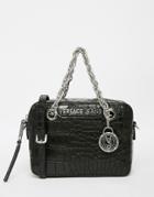 Versace Jeans Crossbody Bag In Black Croc - 899