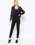 Selected Muse Cropped Pants In Black - Black