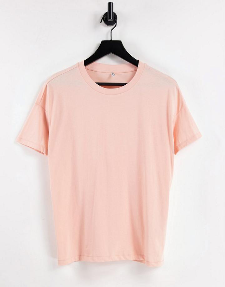 Only T-shirt In Peach-orange
