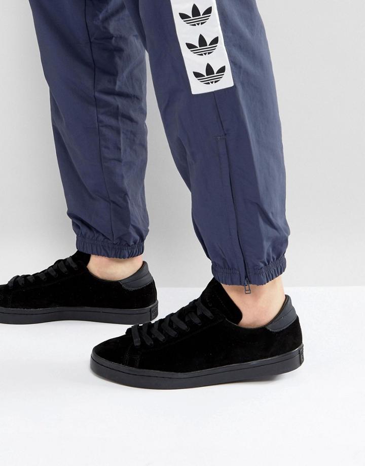Adidas Originals Court Vantage Sneakers In Black Bz0434 - Black