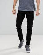 Voi Jeans Skinny Fit Biker Jeans - Black