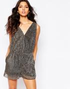 Mango 70's Glam Romper - Gold