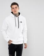 The North Face Seas Drew Peak Hoodie Small Logo In White - White