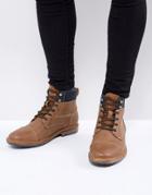 Call It Spring Simoneau Lace Up Boots In Tan - Tan