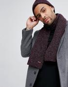 Ted Baker Tescarf Scarf In Ribbed - Purple