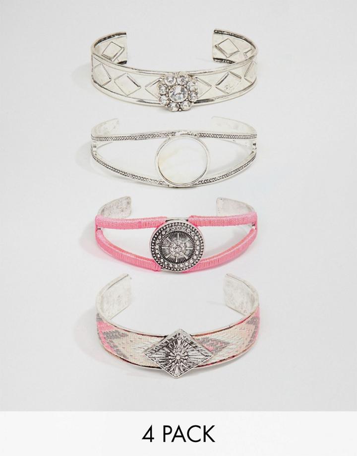 New Look Bracelet Cuff Pack - Pink