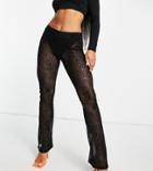 Asyou Burnout Leopard Pants In Black - Part Of A Set