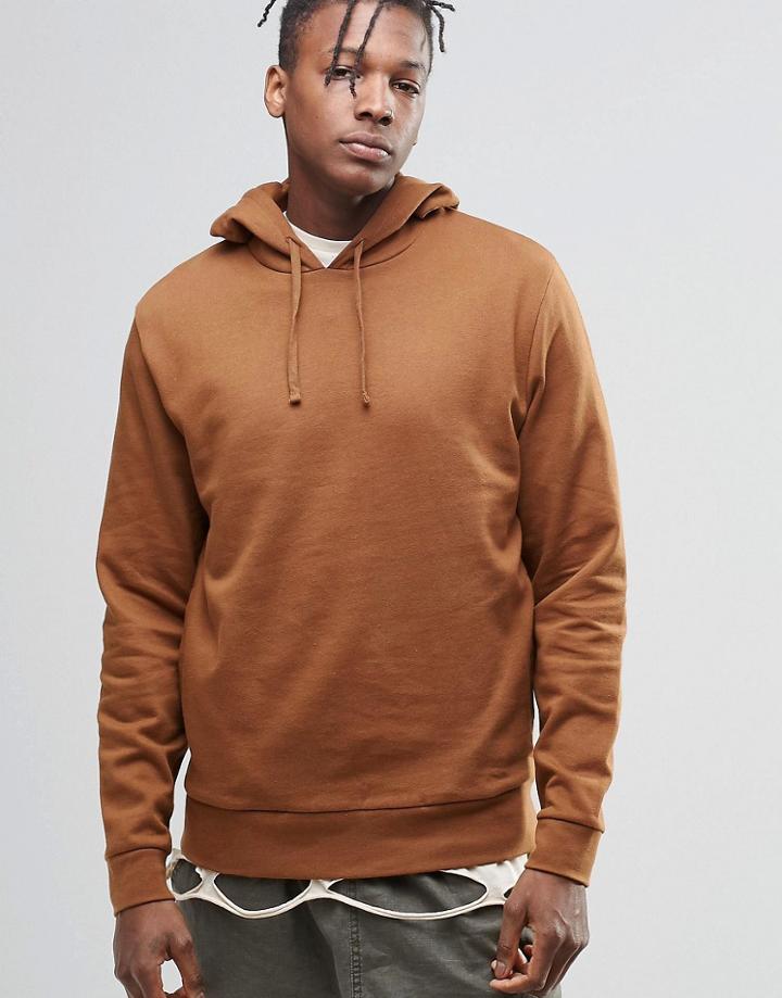 Asos Hoodie In Tan - Auburn