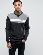 New Era Poly Sweatshirt With Raiders Panel Logo - Black