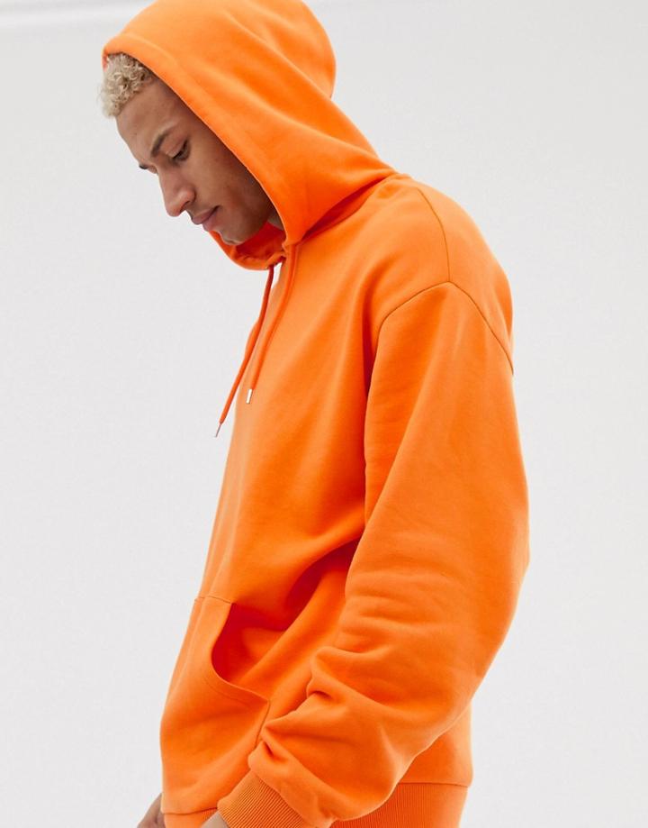Asos Design Oversized Hoodie In Orange - Orange