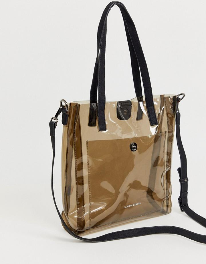 Claudia Canova Transparent Tote Bag - Gray