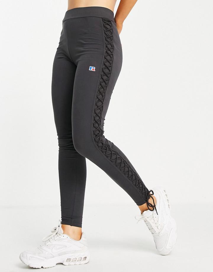 Russell Athletic Tie Side Leggings In Black