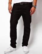 Asos Slim Jeans In 11.05oz Black Denim
