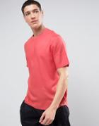 Asos Oversized Woven Viscose T-shirt In Raspberry - Pink