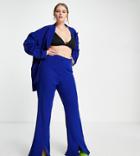 Extro & Vert Plus Flare Leg Pants In Cobalt Blue