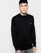 Fred Perry Sweater With Crew Neck - Black