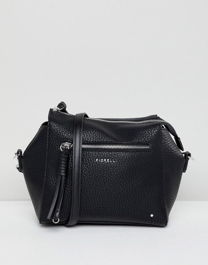 Fiorelli Erin Black Zip Front Cross Body Bag - Black