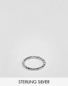 Designb Twisted Band Ring In Sterling Silver Exclusive To Asos - Silver