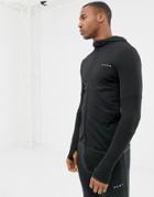 Asos 4505 Muscle Training Hoodie With Quick Dry - Black