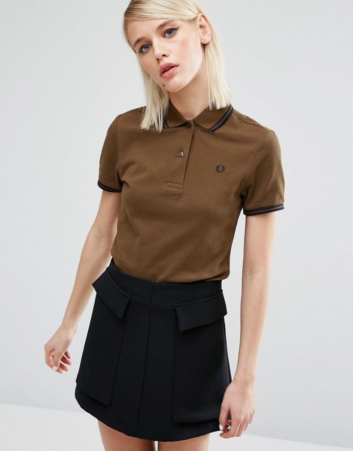 Fred Perry Twin Tipped Polo Shirt - Green
