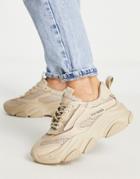 Steve Madden Possession Chunky Lace-up Sneakers In Tan-neutral