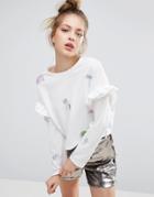 Ziztar Little Geometries Sweatshirt - White