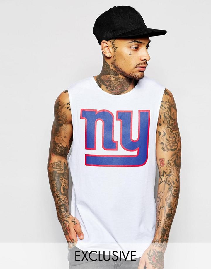 Majestic Giants Tank With Dropped Armhole - White