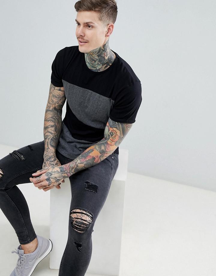 Ringspun Block T-shirt - Black