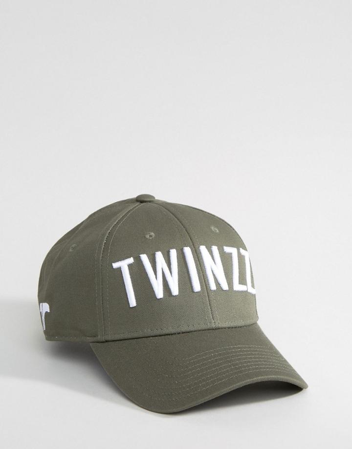 Twinzz Baseball Cap In Camo - Green
