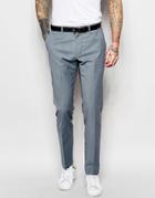 Asos Skinny Smart Suit Trousers In Tonic - Blue