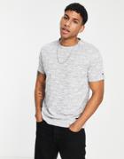 Tommy Hilfiger Lounge T-shirt With All Over Logo In Gray-grey