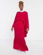 Verona Maxi Dress With Draped Layer