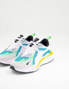 Puma Rs Curve Sneakers In Blue Multi-blues