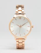 New Look Rose Gold Watch - Pink